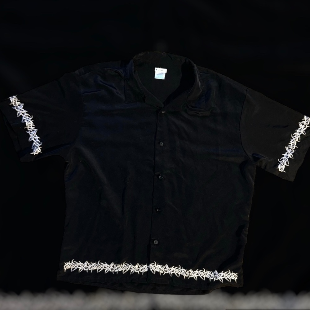 Vintage Y2K No Boundaries Tribal Button Shirt Polyester XL